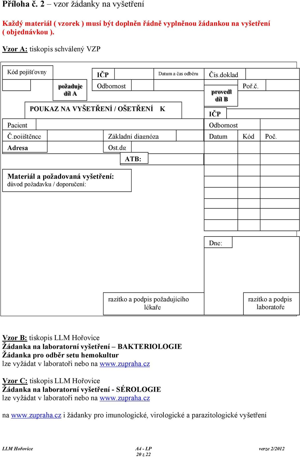 pojištěnce Základní diagnóza Adresa Ost.dg Datum Kód Poč.