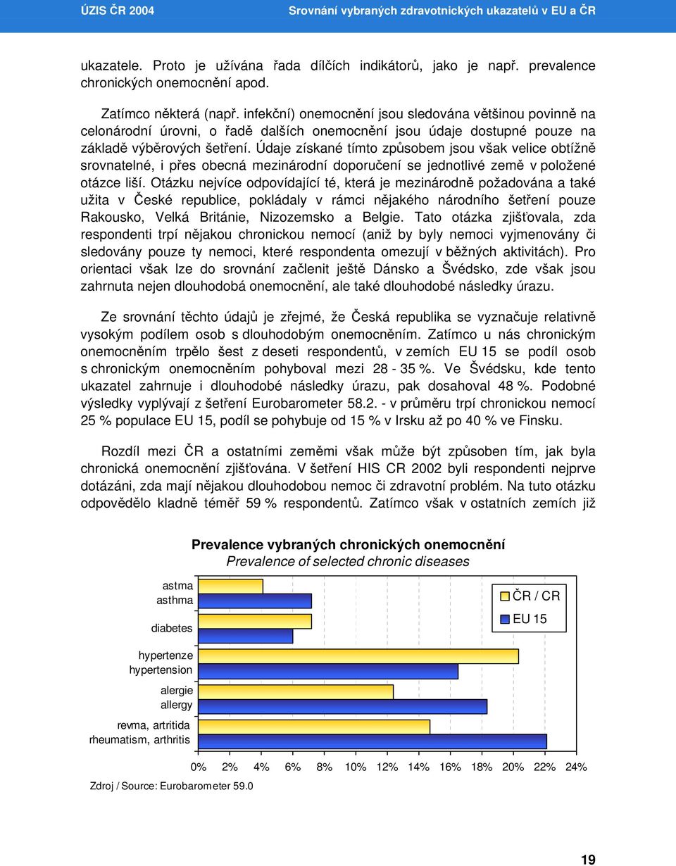 Údaje získané tímto způsobem jsou však velice obtížně srovnatelné, i přes obecná mezinárodní doporučení se jednotlivé země v položené otázce liší.