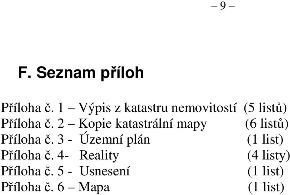 2 Kopie katastrální mapy (6 listů) Příloha č.