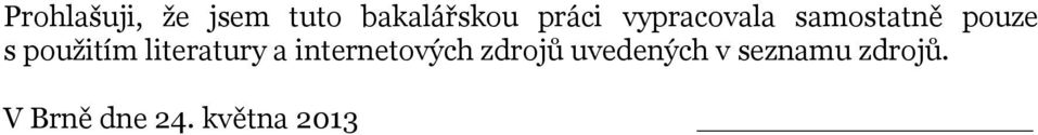 literatury a internetových zdrojů
