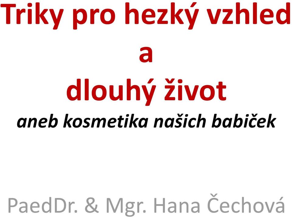 kosmetika našich