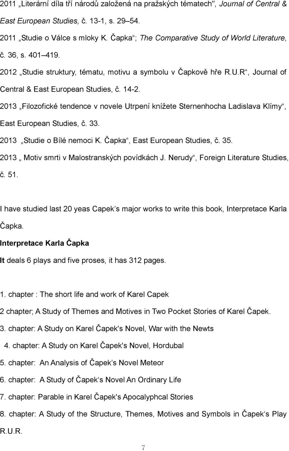 Česká literatura a Karel Čapek v Jižní Koreji - PDF Free Download