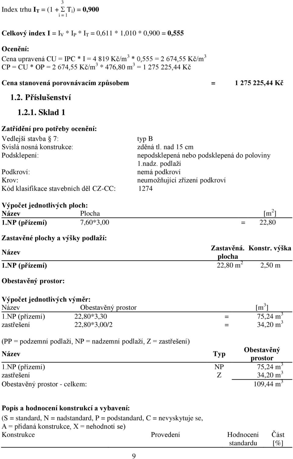 nad 15 cm Podsklepení: nepodsklepená nebo podsklepená do poloviny 1.nadz.