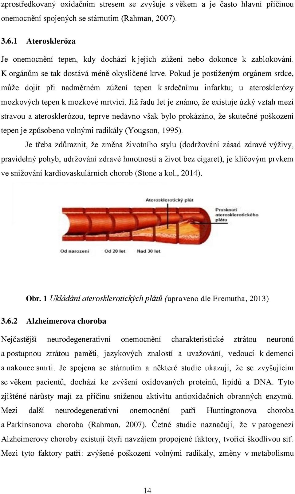 Pokud je postiženým orgánem srdce, může dojít při nadměrném zúžení tepen k srdečnímu infarktu; u aterosklerózy mozkových tepen k mozkové mrtvici.