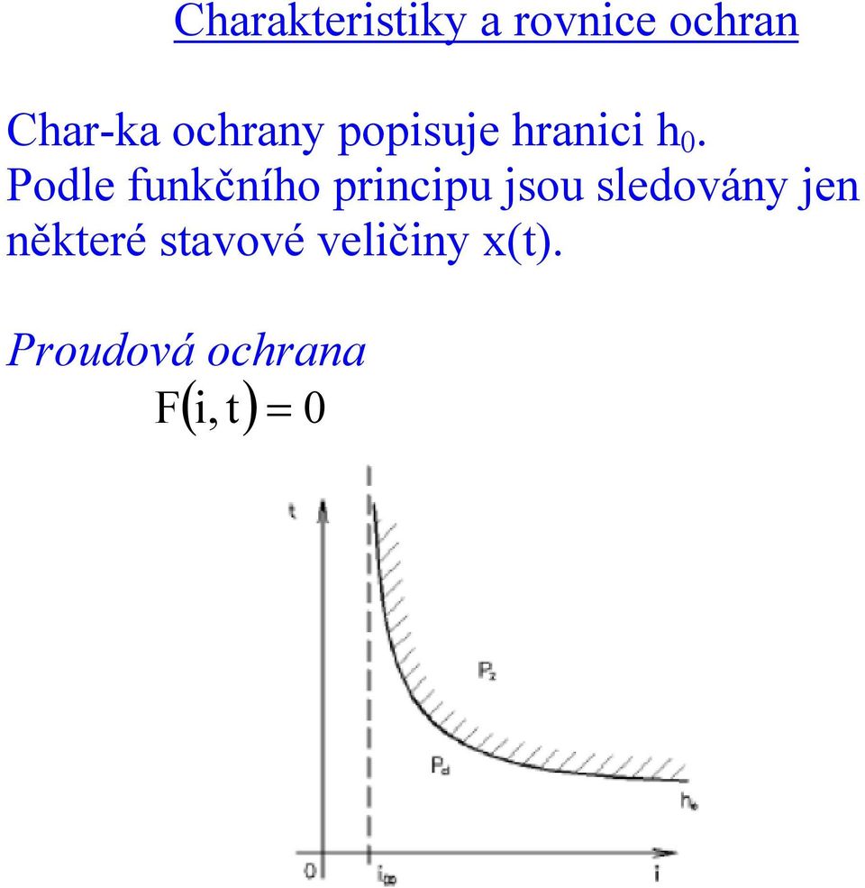Podle funkčního prncpu jsou sledovány