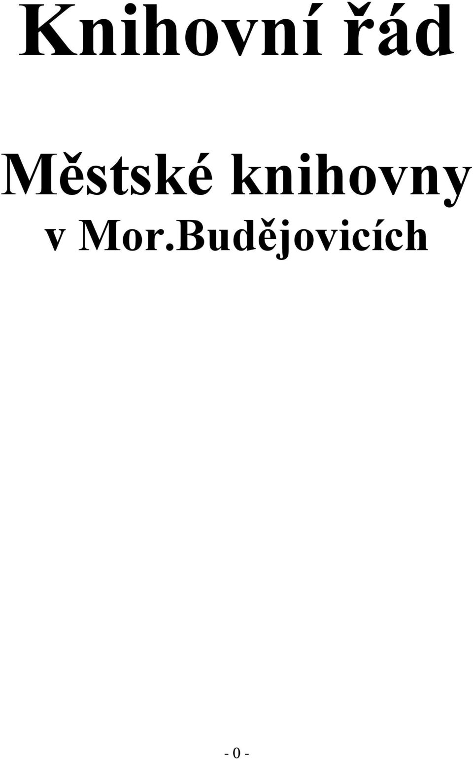 knihovny v