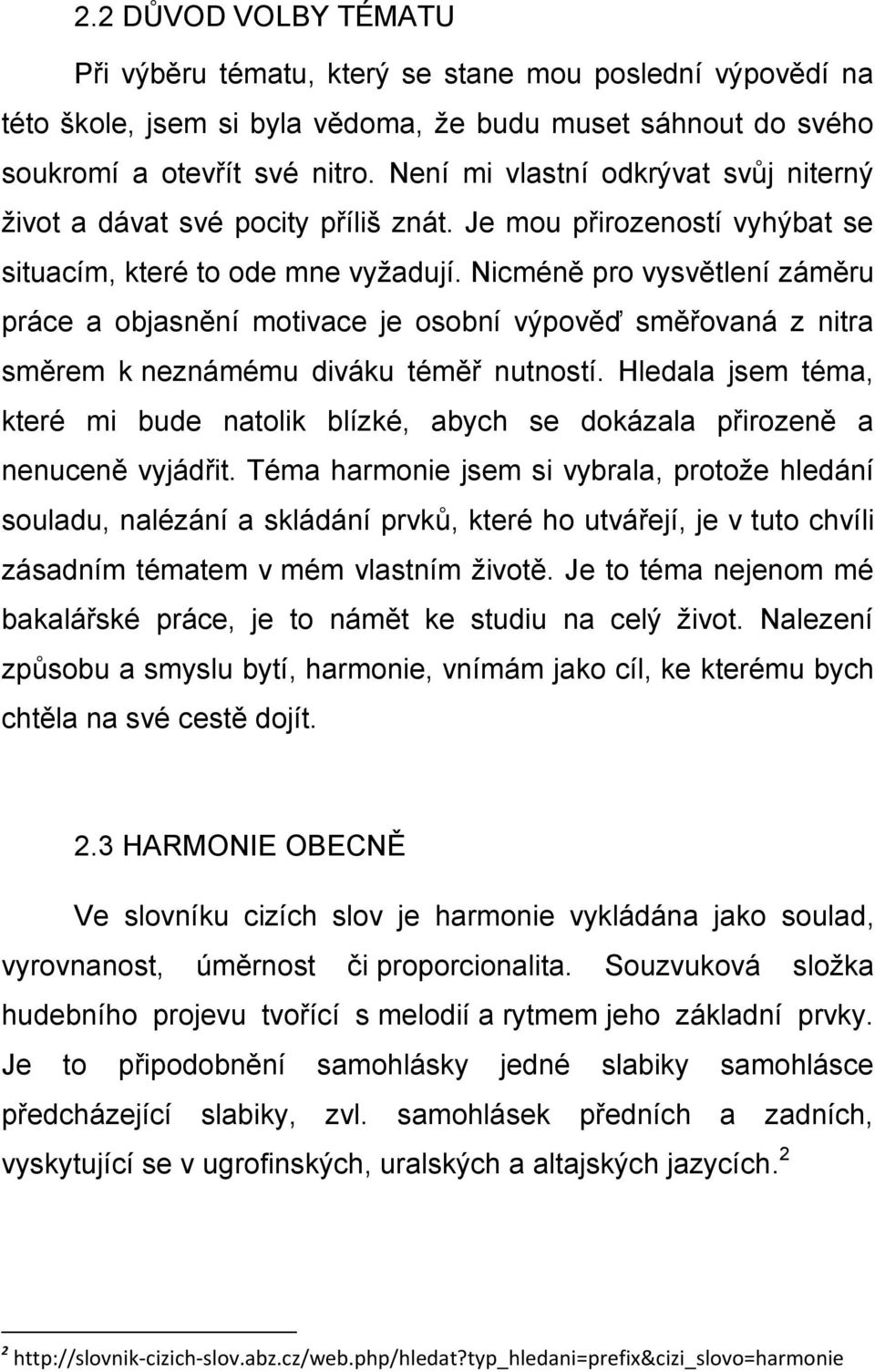 Zapadoceska Univerzita V Plzni Ustav Umeni A Designu Bakalarska Prace Soulad Harmonie Emilia Suchnova Pdf Stazeni Zdarma