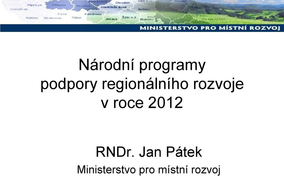 roce 2012 RNDr.