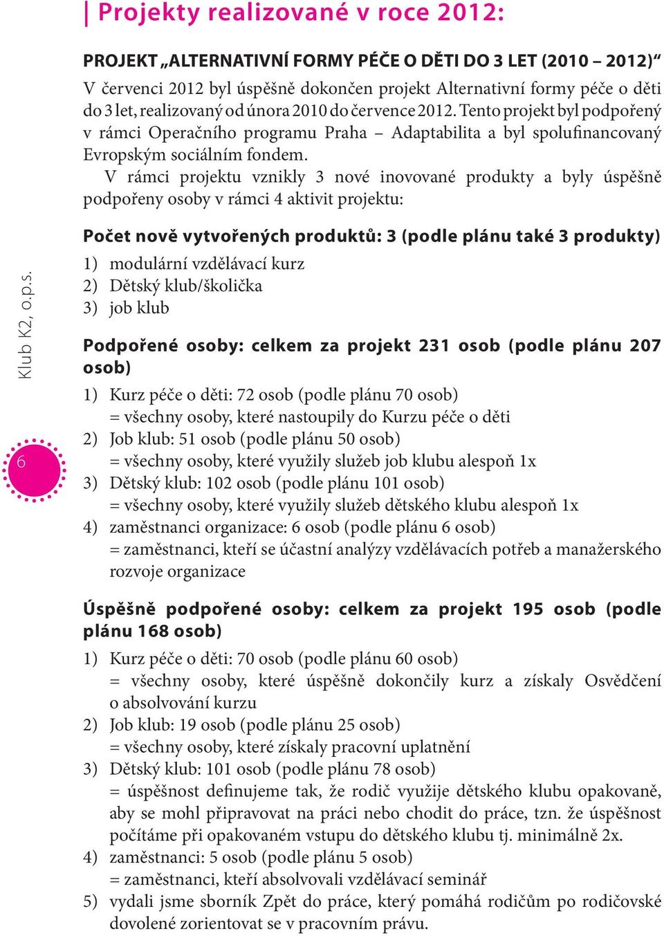 V rámci projektu vznikly 3 nové inovované produkty a byly úsp