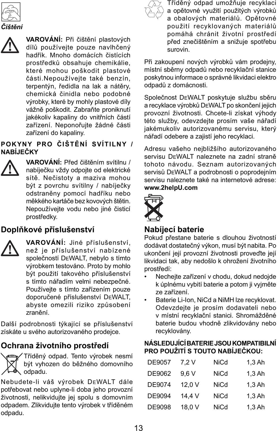 Zabraňte proniknutí jakékoliv kapaliny do vnitřních částí zařízení. Neponořujte žádné části zařízení do kapaliny.