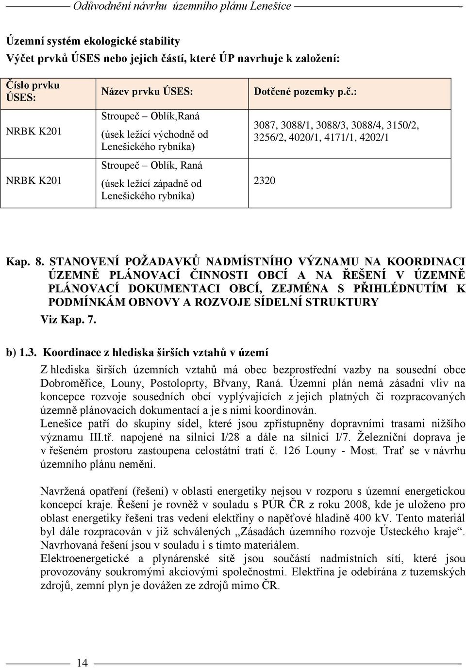 STANOVENÍ POŽADAVKŮ NADMÍSTNÍHO VÝZNAMU NA KOORDINACI ÚZEMNĚ PLÁNOVACÍ ČINNOSTI OBCÍ A NA ŘEŠENÍ V ÚZEMNĚ PLÁNOVACÍ DOKUMENTACI OBCÍ, ZEJMÉNA S PŘIHLÉDNUTÍM K PODMÍNKÁM OBNOVY A ROZVOJE SÍDELNÍ