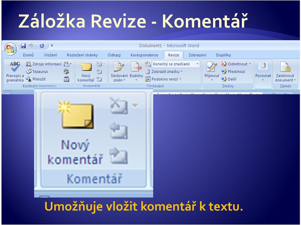 komentář