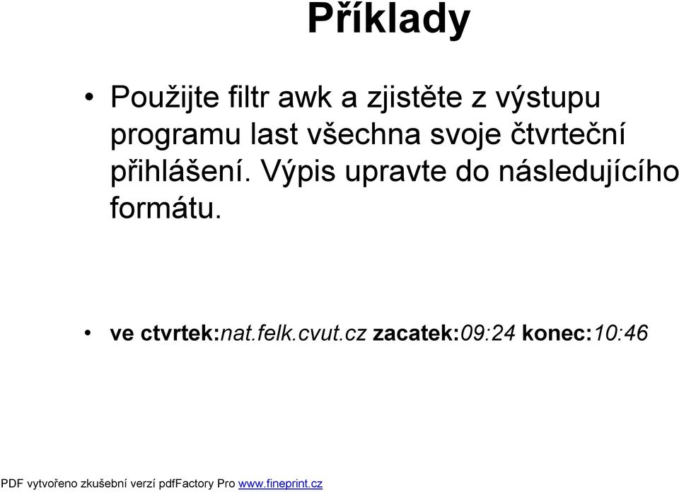 přihlášení.