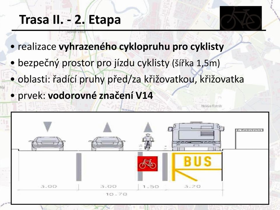 cyklisty bezpečný prostor pro jízdu cyklisty