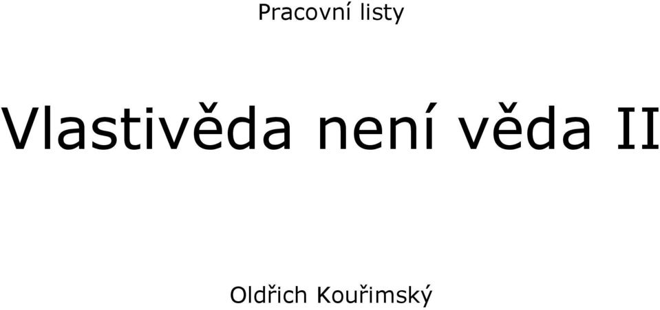 Vlastivěda