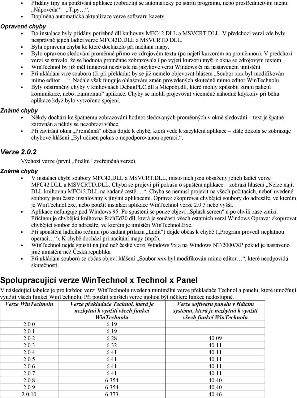 Bylo opraveno sledování proměnné přímo ve zdrojovém textu (po najetí kurzorem na proměnnou).