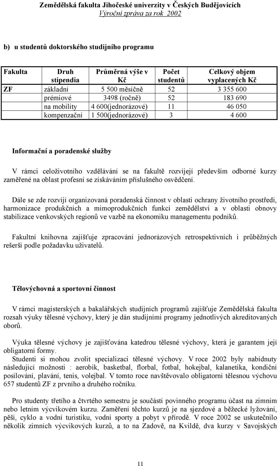 zaměřené na oblast profesní se získáváním příslušného osvědčení.