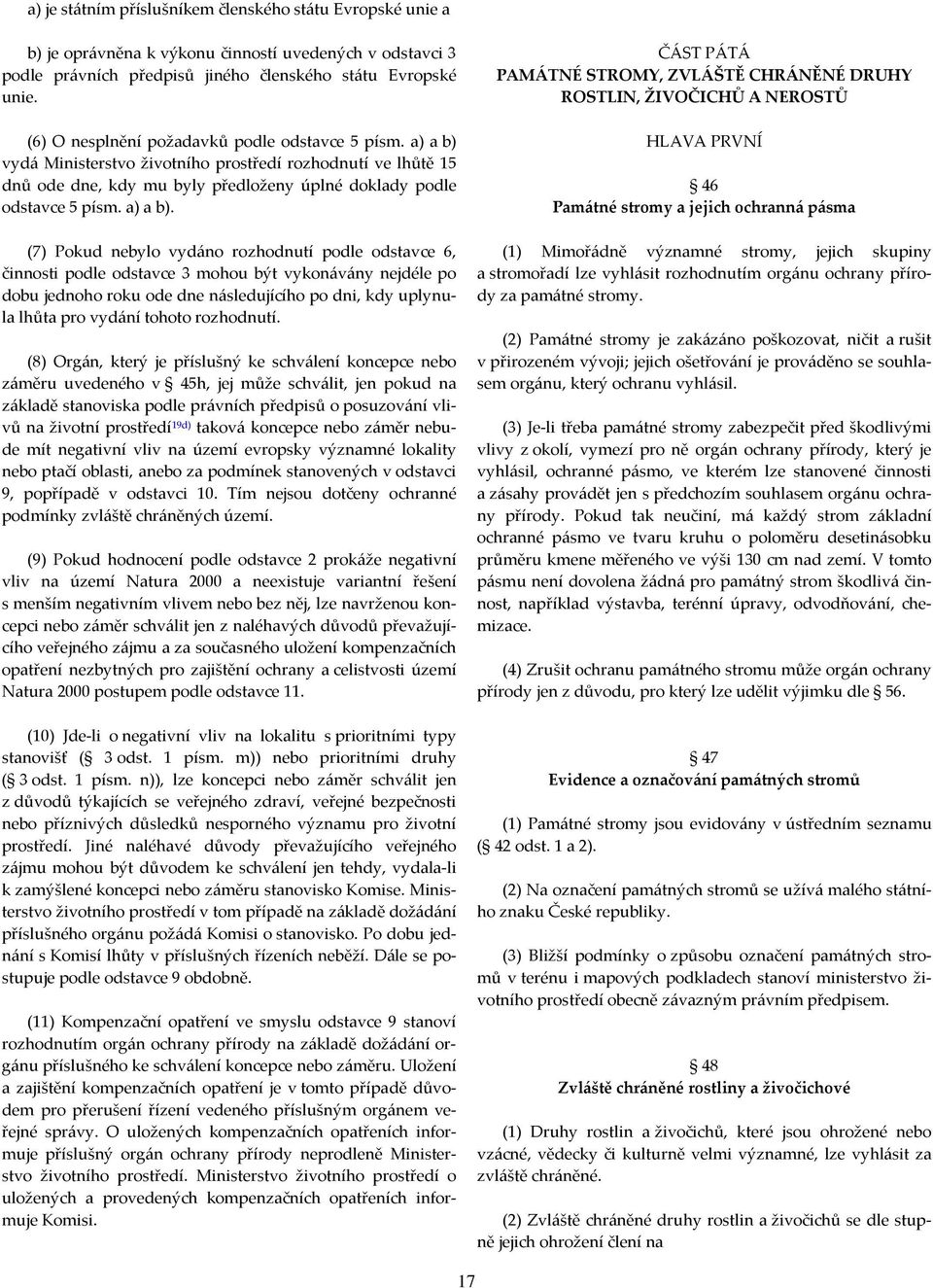 vydá Ministerstvo životního prostředí rozhodnutí ve lhůtě 15 dnů ode dne, kdy mu byly předloženy úplné doklady podle odstavce 5 písm. a) a b).