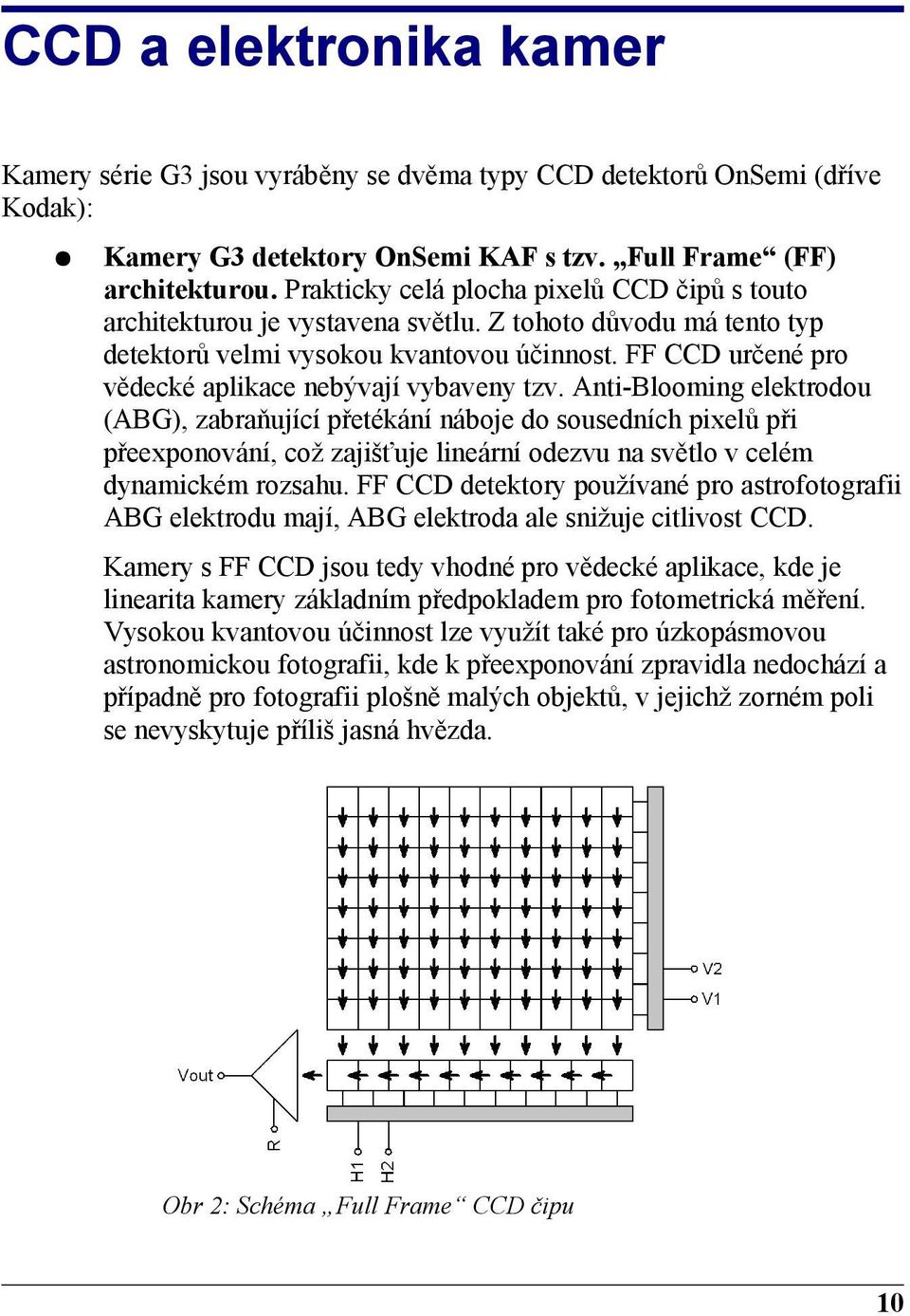 FF CCD určené pro vědecké aplikace nebývají vybaveny tzv.