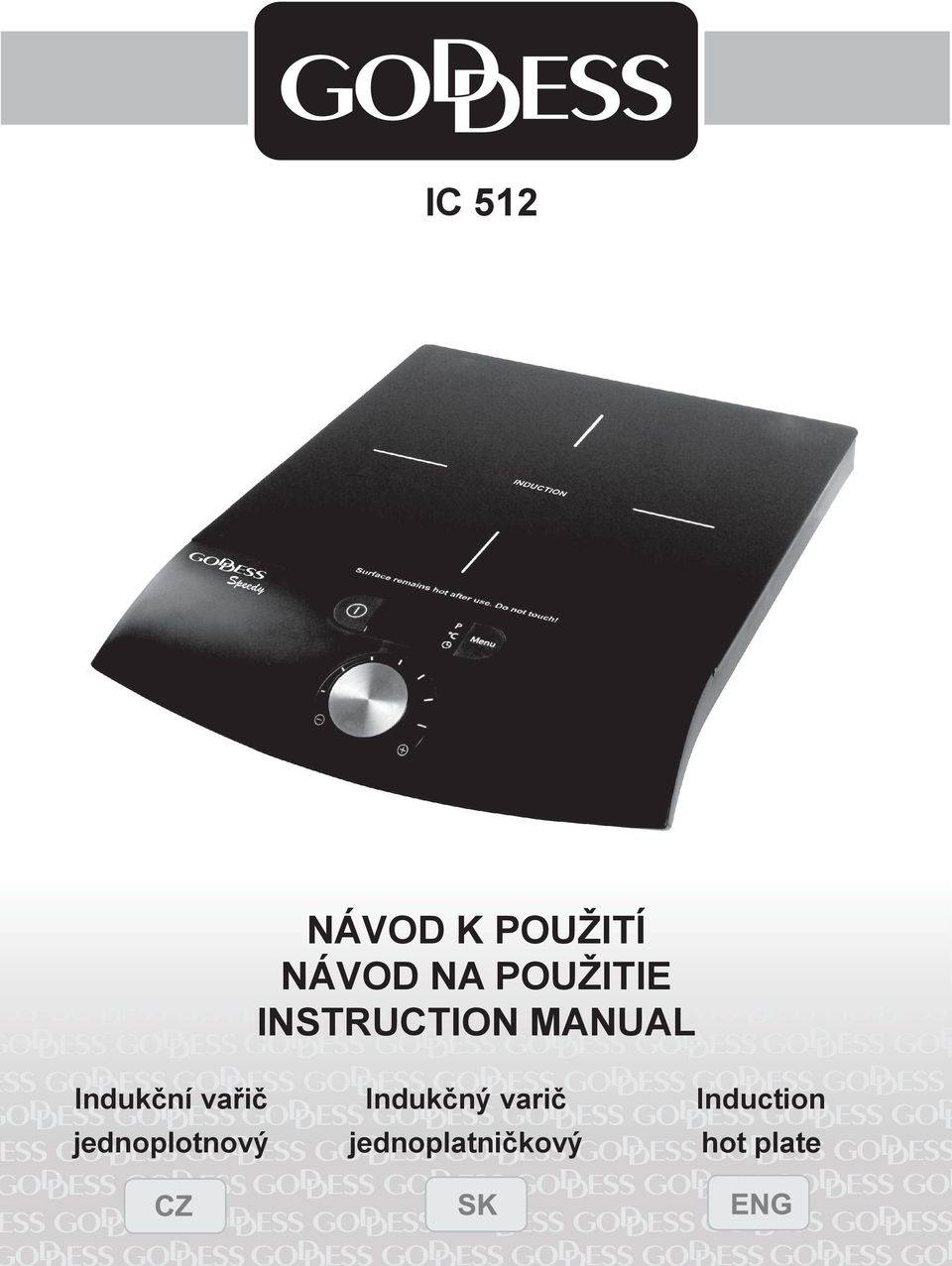 Indukční vařič jednoplotnový