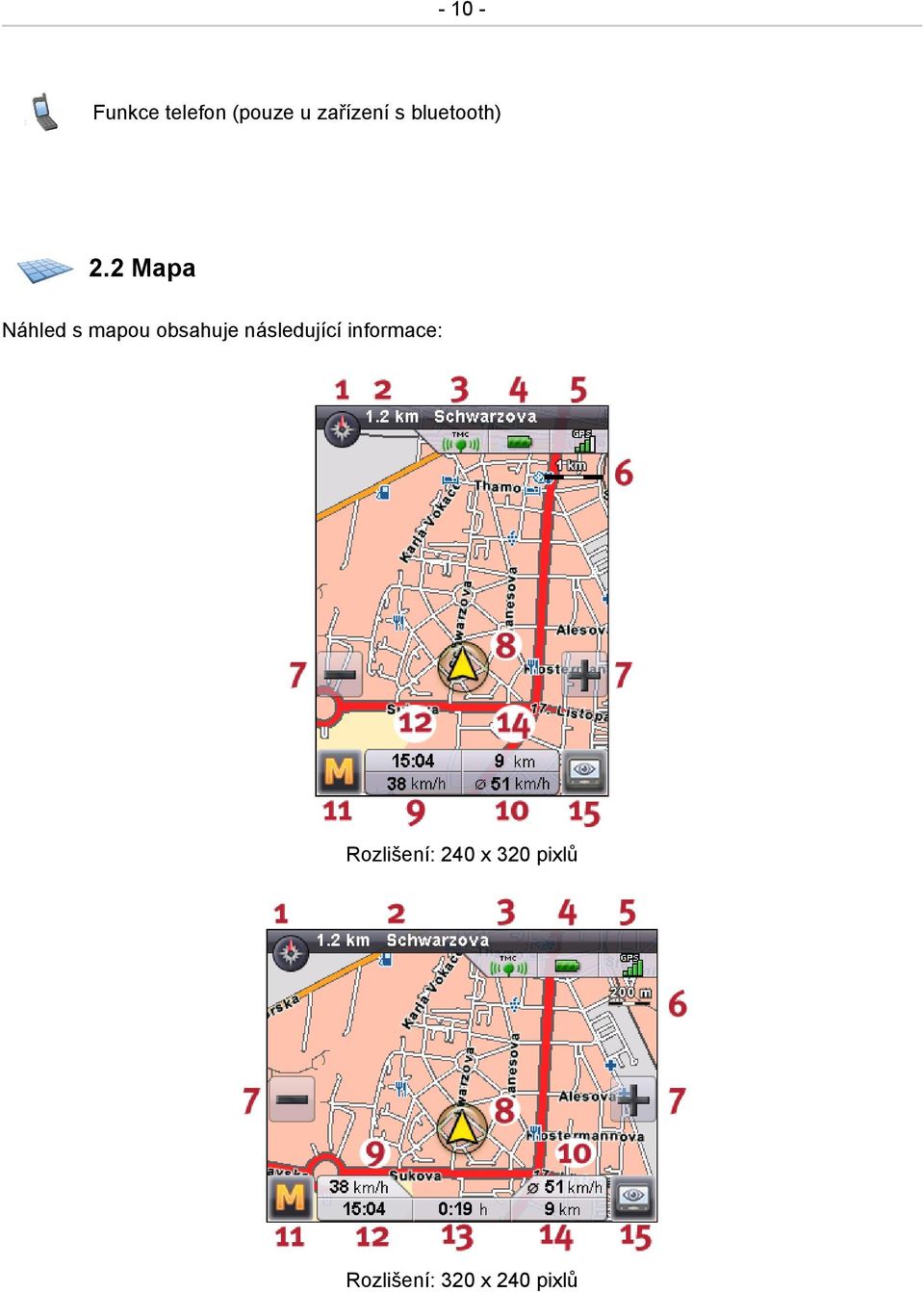 2 Mapa Náhled s mapou obsahuje