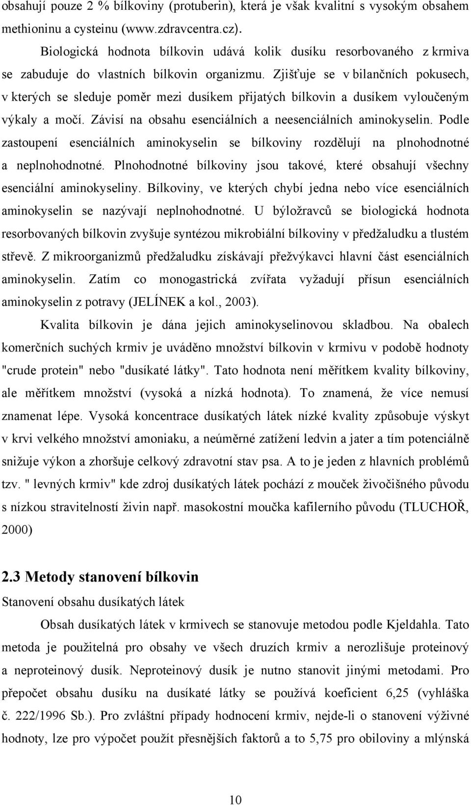Zjišťuje se v bilančních pokusech, v kterých se sleduje poměr mezi dusíkem přijatých bílkovin a dusíkem vyloučeným výkaly a močí. Závisí na obsahu esenciálních a neesenciálních aminokyselin.
