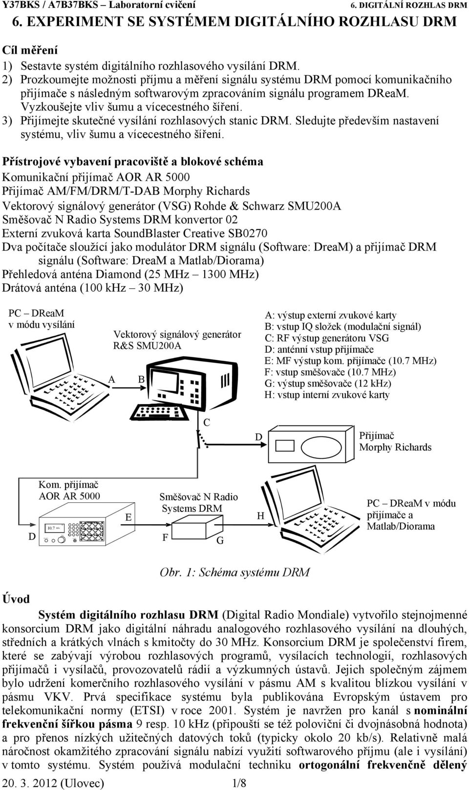 3) Přijímejte skutečné vysílání rozhlasových stanic DRM. Sledujte především nastavení systému, vliv šumu a vícecestného šíření.