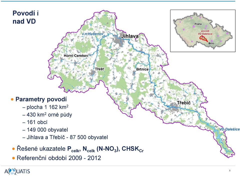 obyvatel Jihlava a Třebíč - 87 500 obyvatel Řešené