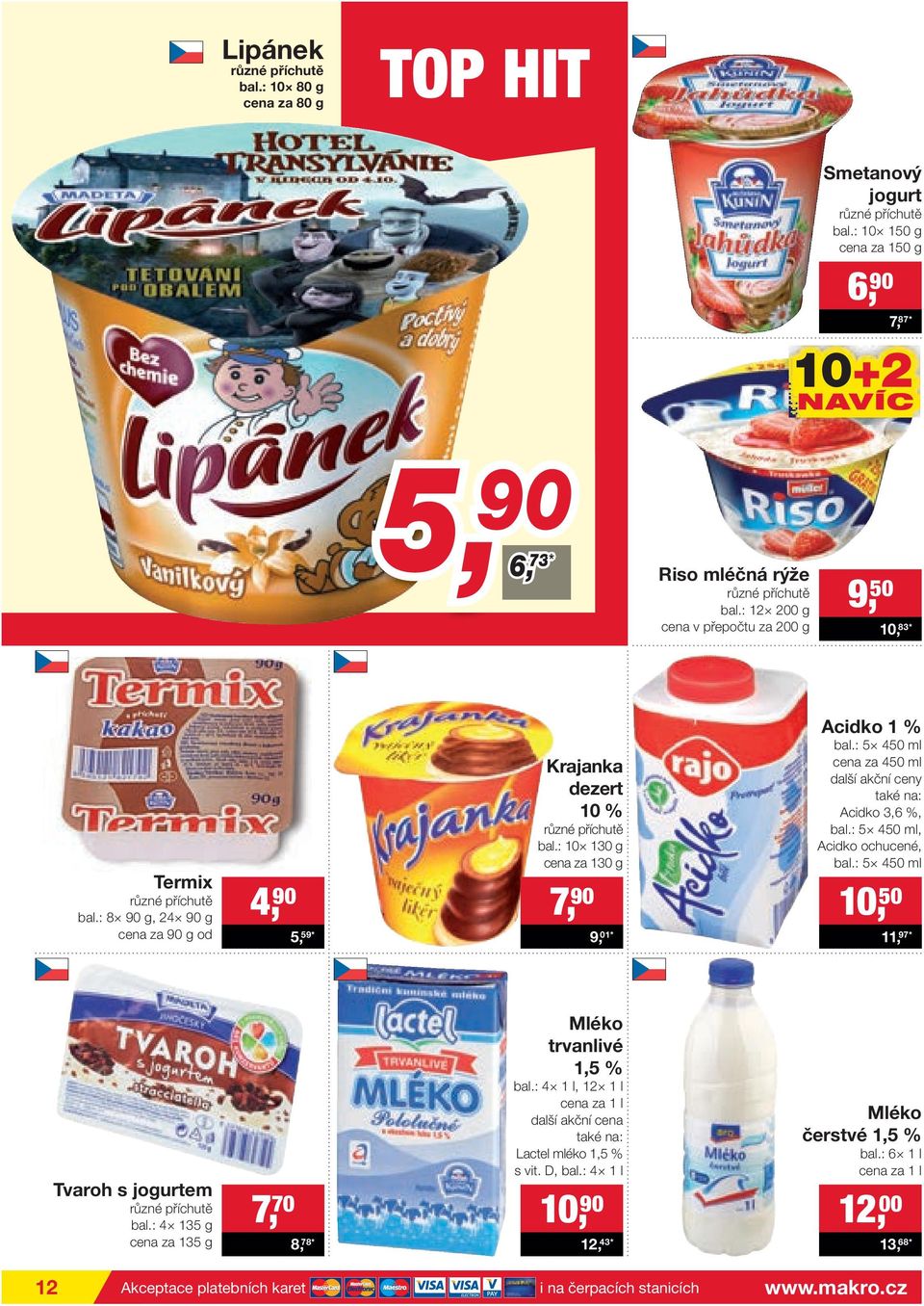: 10 130 g cena za 130 g 7, 90 9, 01* Acidko 1 % bal.: 5 450 ml cena za 450 ml další akční ceny také na: Acidko 3,6 %, bal.: 5 450 ml, Acidko ochucené, bal.