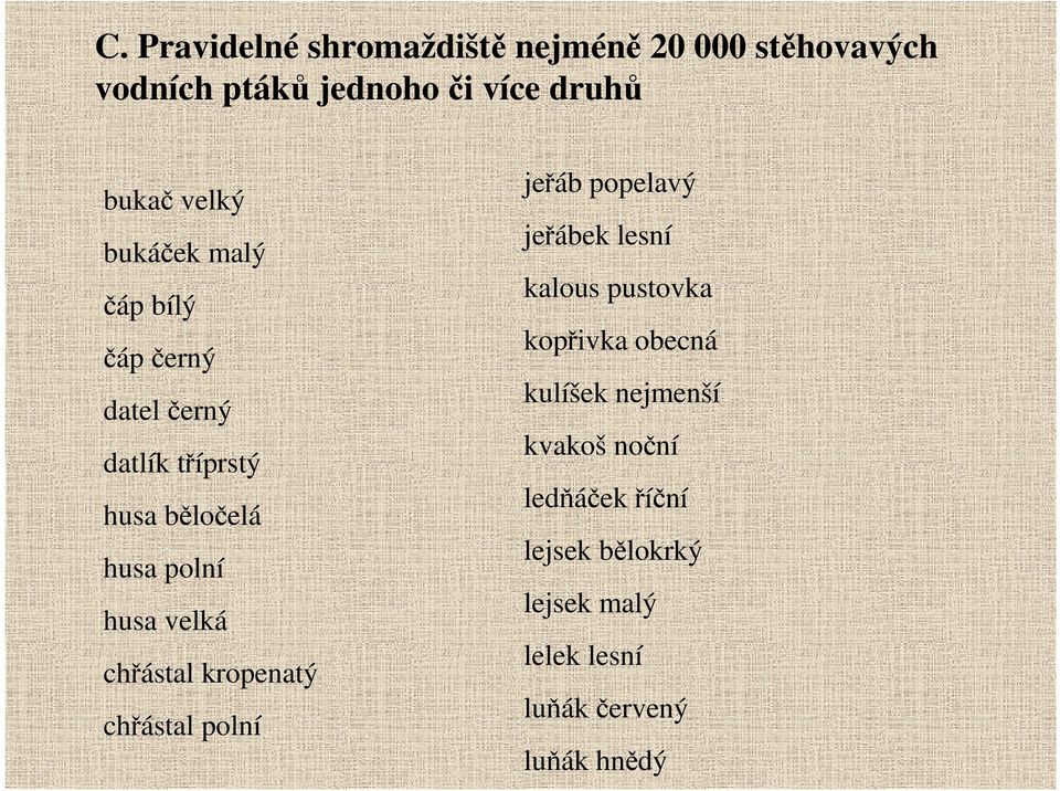 velká chřástal kropenatý chřástal polní jeřáb popelavý jeřábek lesní kalous pustovka kopřivka obecná