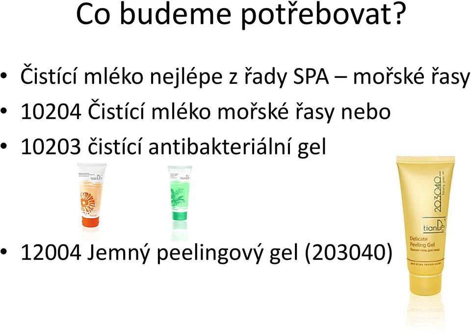 řasy 10204 Čistící mléko mořské řasy nebo