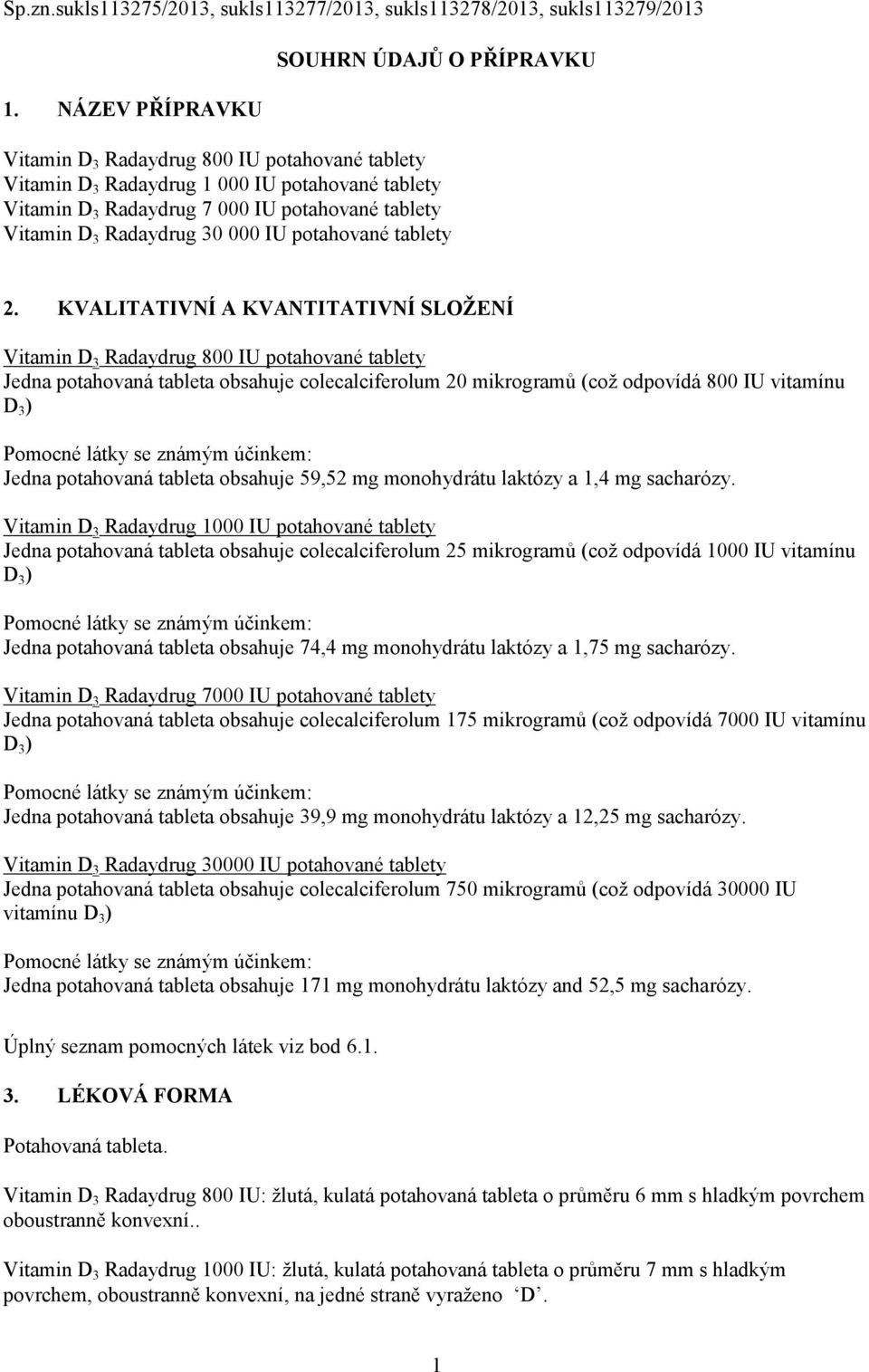 3 Radaydrug 30 000 IU potahované tablety 2.