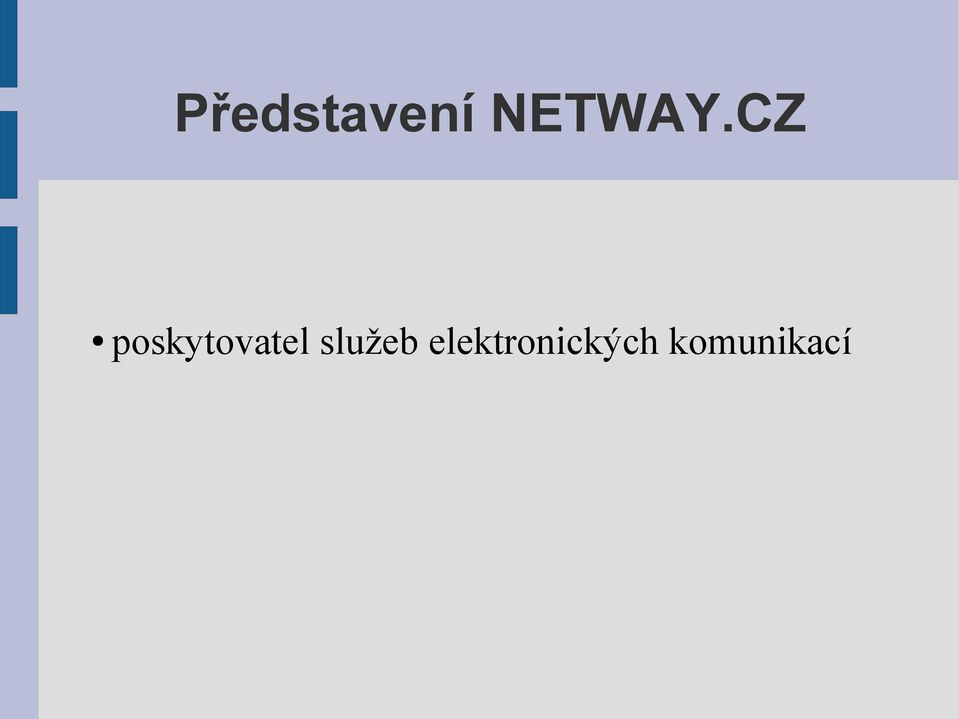 CZ poskytovatel