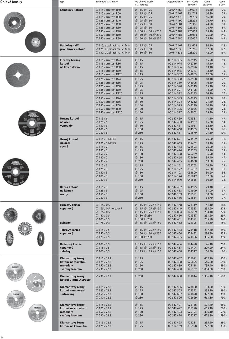 89,- 125 / zrnitost R80 125, 150 00 647 502 925330 74,70 89,- 150 / zrnitost R40 150, 180, 230 00 647 484 925019 125,20 149,- 150 / zrnitost R60 150, 180, 230 00 647 485 925033 125,20 149,- 150 /