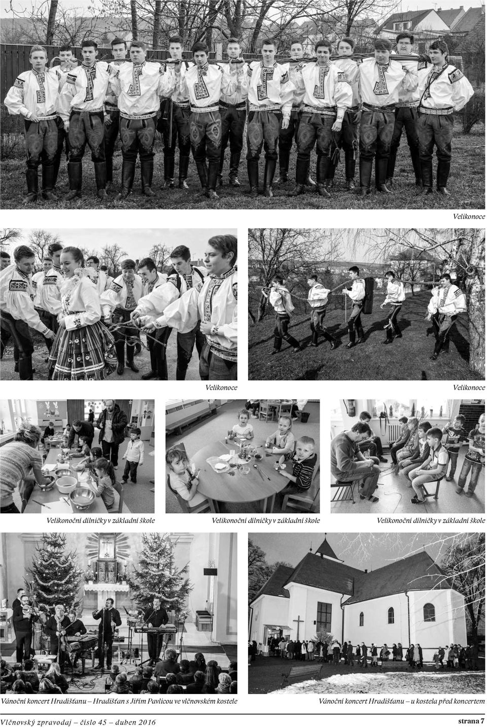 Vánoční koncert Hradišťanu Hradišťan s Jiřím Pavlicou ve vlčnovském kostele