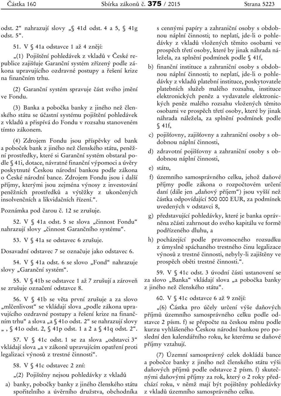 (2) Garanční systém spravuje část svého jmění ve Fondu.