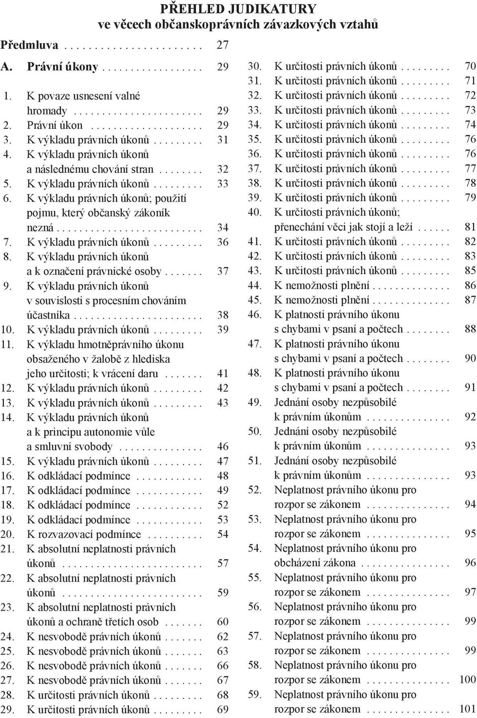 K výkladu právních úkonů; použití pojmu, který občanský zákoník nezná.......................... 34 7. K výkladu právních úkonů......... 36 8. K výkladu právních úkonů akoznačení právnické osoby....... 37 9.