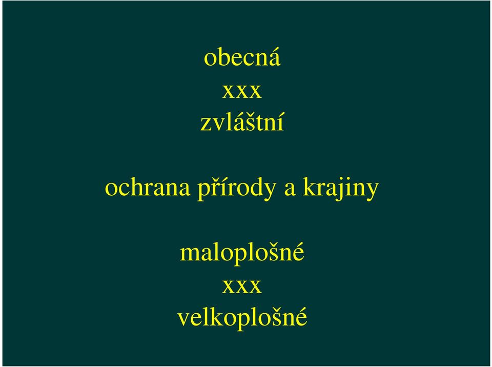 přírody a krajiny