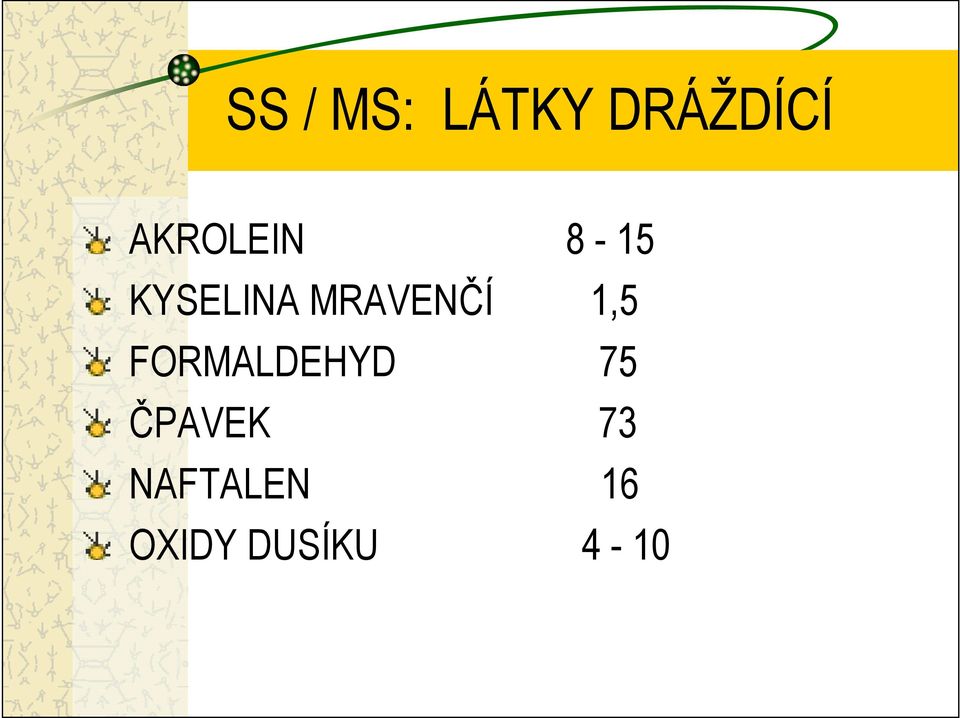 MRAVENČÍ 1,5 FORMALDEHYD 75