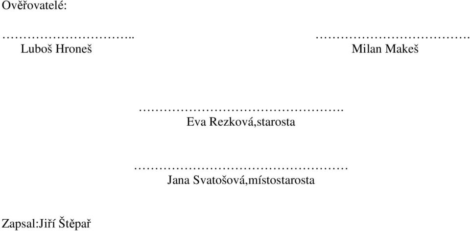 Eva Rezková,starosta Jana