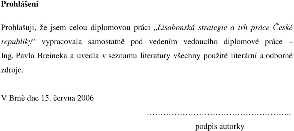 diplomové práce Ing.