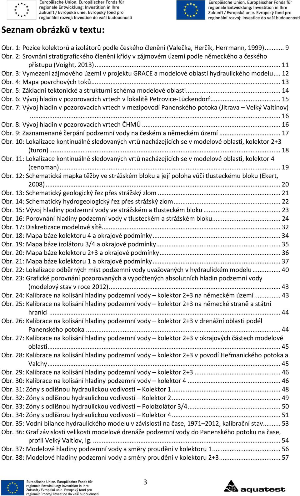 3: Vymezení zájmového území v projektu GRACE a modelové oblasti hydraulického modelu... 12 Obr. 4: Mapa povrchových toků... 13 Obr. 5: Základní tektonické a strukturní schéma modelové oblasti... 14 Obr.