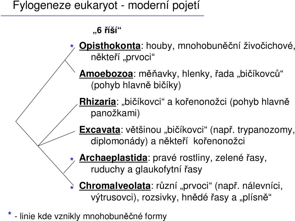 většinou bičíkovci (např.