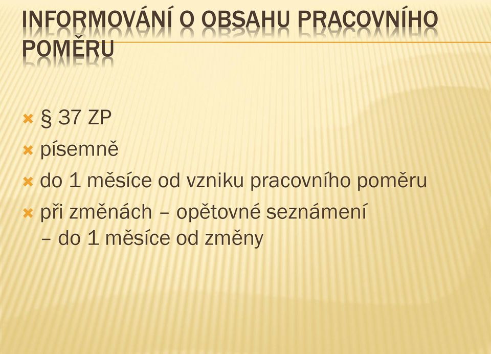 vzniku pracovního poměru při