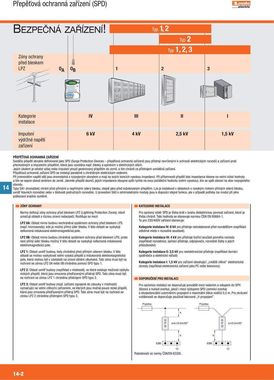 obvykle definované jako SPD (Surge Protection Devices přepěťová ochranná zařízení) jsou přístroji navrženými k ochraně elektrických rozvodů a zařízení proti přechodovým a impulsním přepětím, která