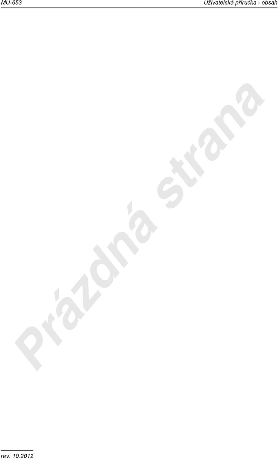 obsah Prázdná