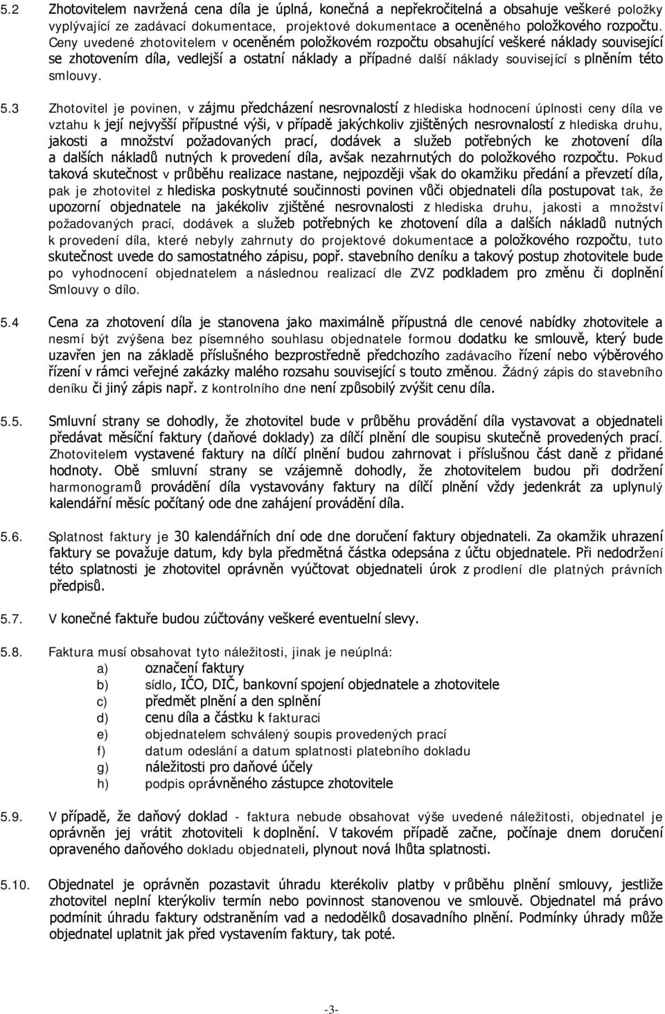 smlouvy. 5.
