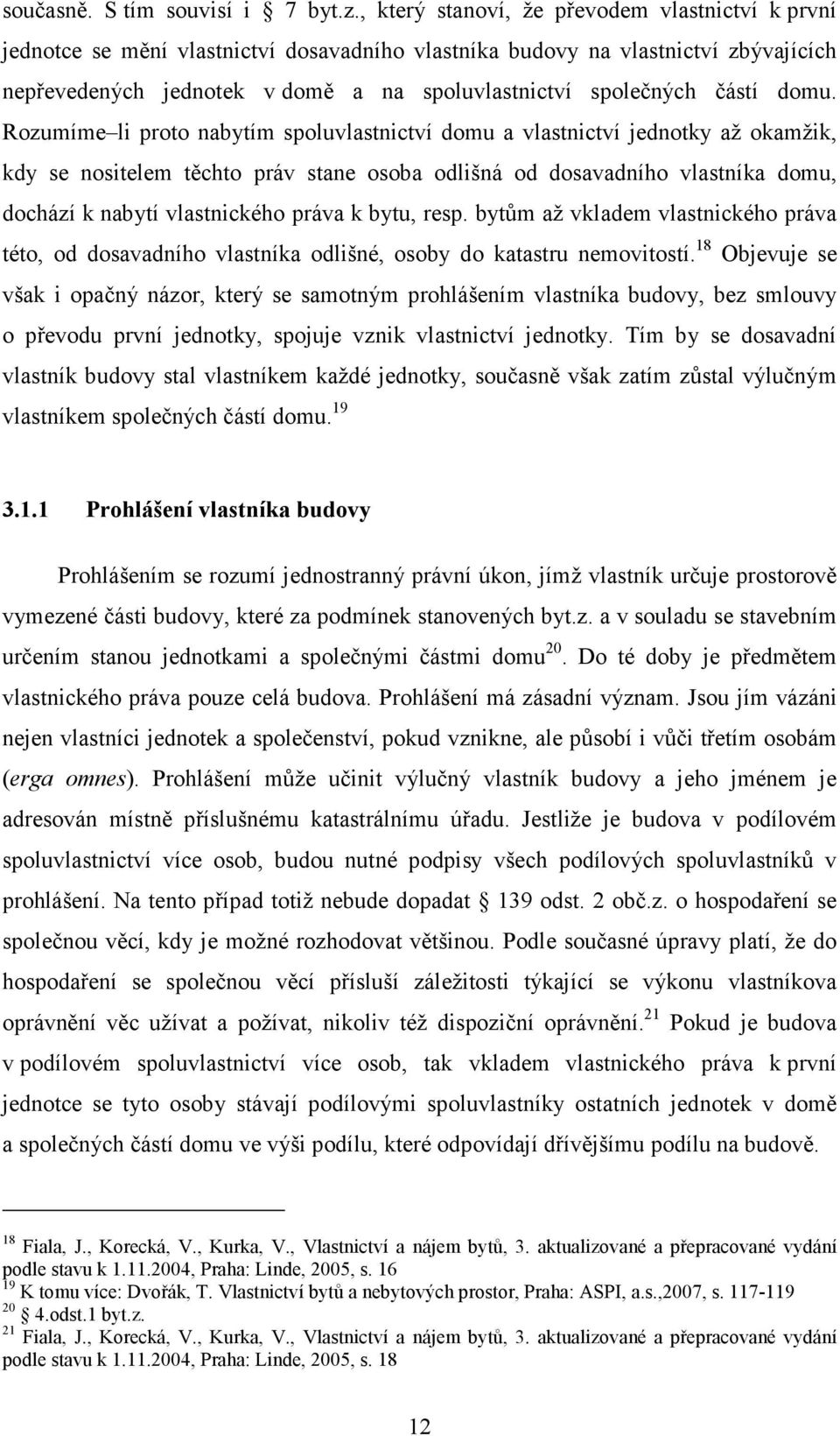 částí domu.