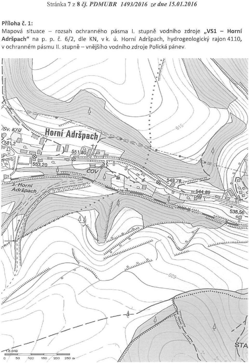 stupně vodního zdroje VSI - Horní Adršpach" na p. p. č. 6/2, dle KN, v k. ú.