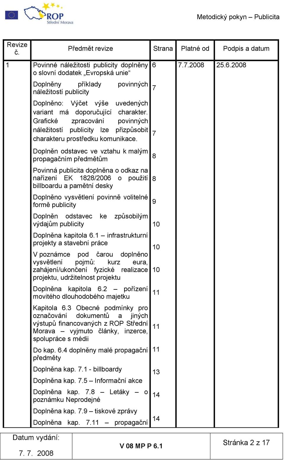 variant má doporučující charakter. Grafické zpracování povinných náležitostí publicity lze přizpůsobit charakteru prostředku komunikace.